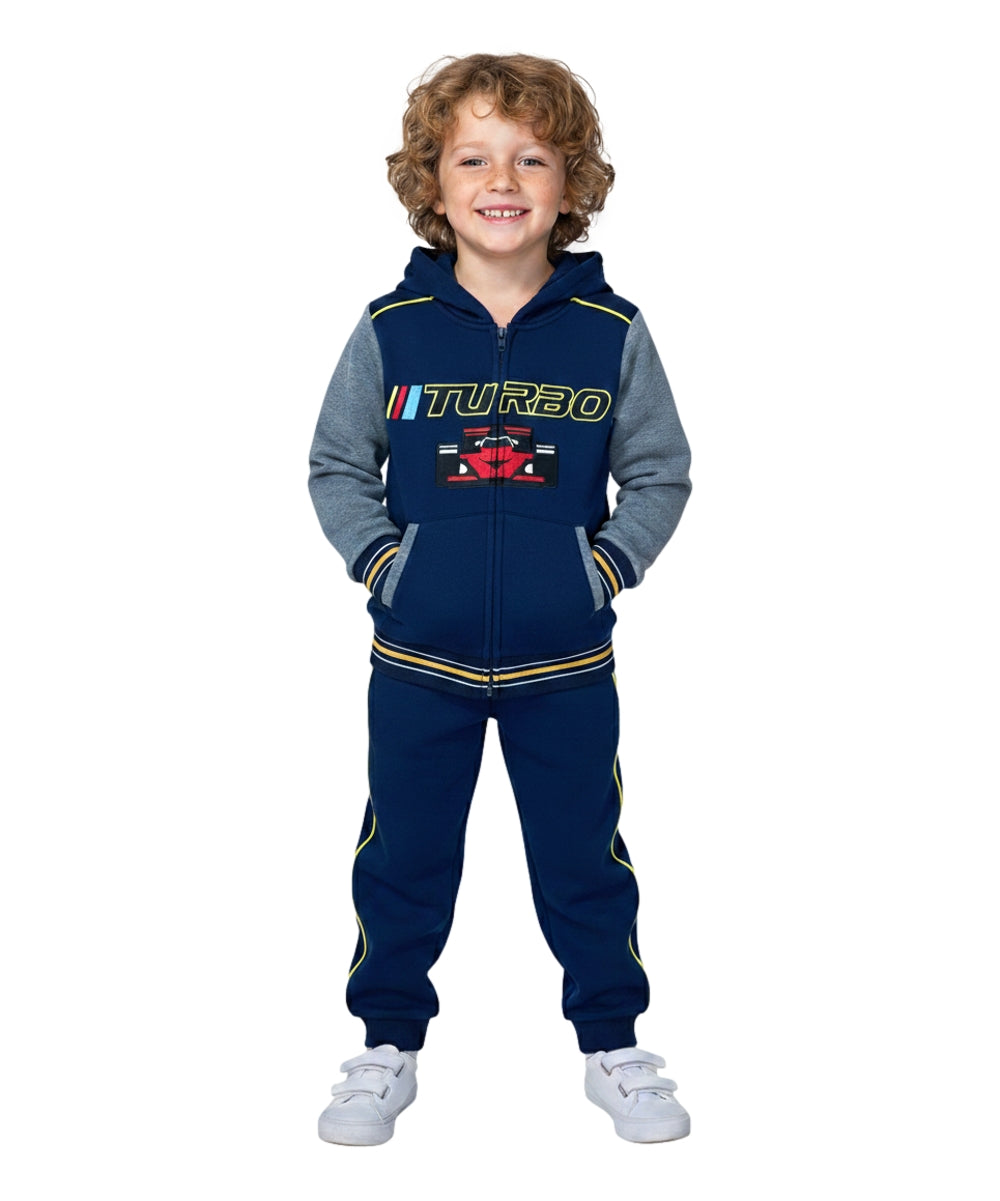 Boy Turbo Fleece Tracksuit 12m-24m ($9) 2-4 ($10) 5-8 ($11) 10-14 ($12) Per Set. BW2344