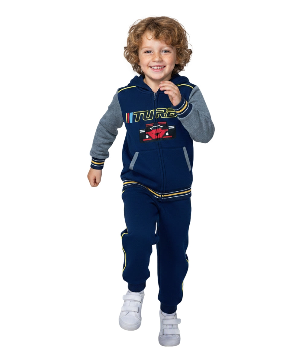 Boy Turbo Fleece Tracksuit 12m-24m ($9) 2-4 ($10) 5-8 ($11) 10-14 ($12) Per Set. BW2344