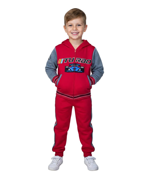 Boy Turbo Fleece Tracksuit 12m-24m ($9) 2-4 ($10) 5-8 ($11) 10-14 ($12) Per Set. BW2344