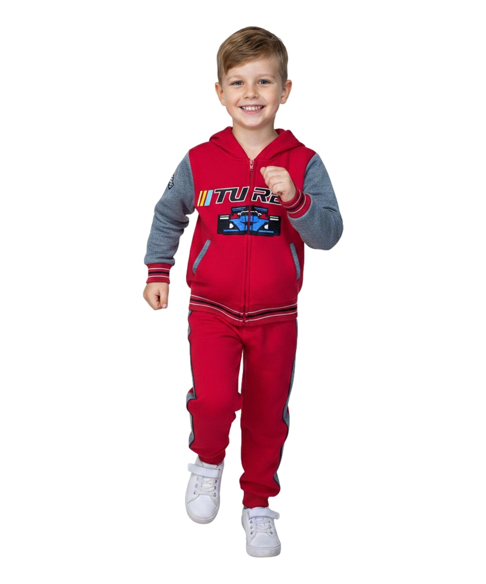 Boy Turbo Fleece Tracksuit 12m-24m ($9) 2-4 ($10) 5-8 ($11) 10-14 ($12) Per Set. BW2344