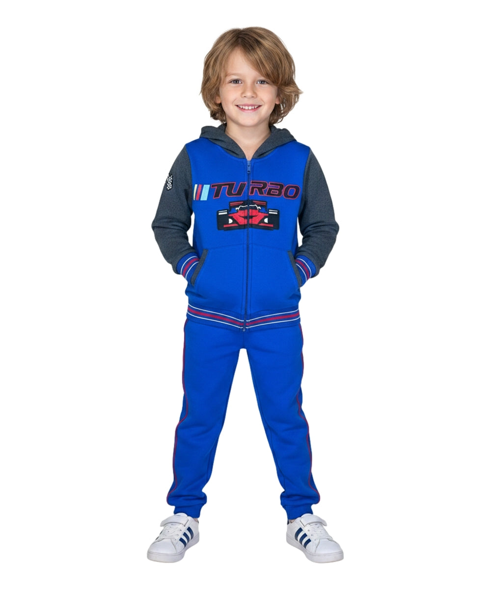 Boy Turbo Fleece Tracksuit 12m-24m ($9) 2-4 ($10) 5-8 ($11) 10-14 ($12) Per Set. BW2344