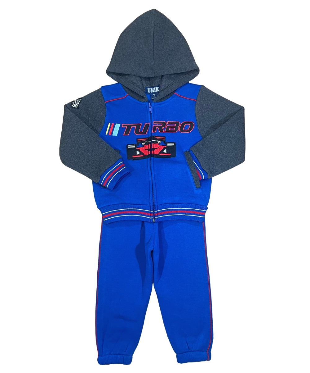 Boy Turbo Fleece Tracksuit 12m-24m ($9) 2-4 ($10) 5-8 ($11) 10-14 ($12) Per Set. BW2344