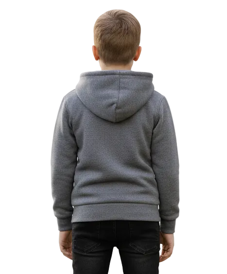 Premium Fleece Zip UP Hoodie - D. Grey (4/5-16) 8.25 Per Piece BWU11