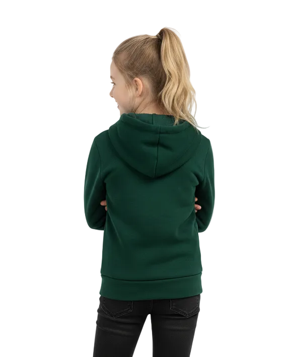 Fleece Zipper Hoodie Hunter Green - Unisex (4/5-16) 8.25 Per Piece BWU11