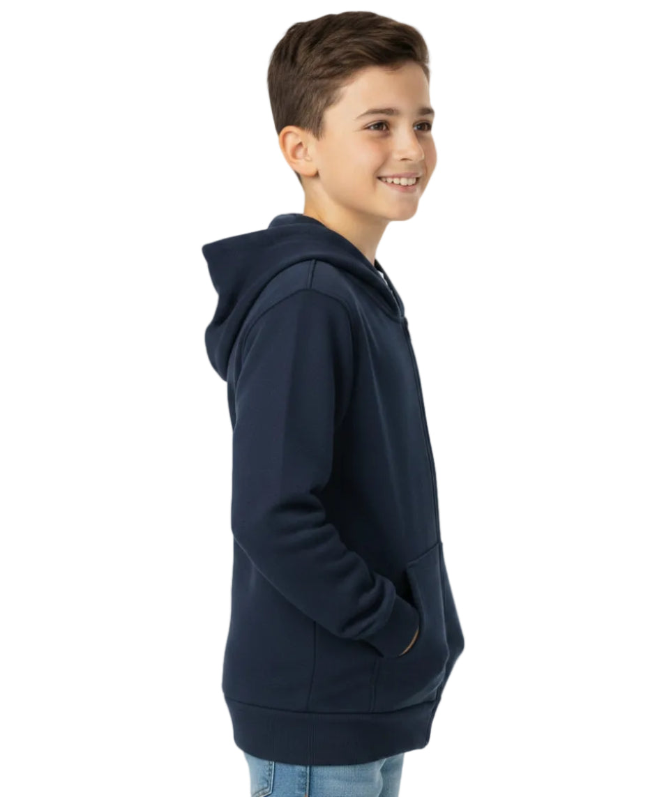 Premium Fleece Zip UP Hoodie - Navy (4/5-16) 8.25 Per Piece BWU11