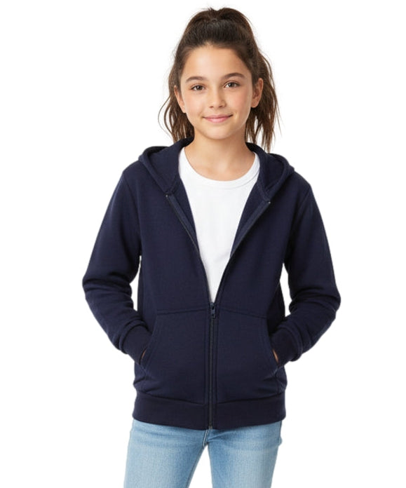 Premium Fleece Zip UP Hoodie - Navy (4/5-16) 8.25 Per Piece BWU11