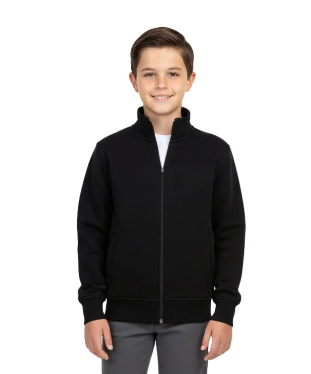 Premium Fleece Zip Up Jacket - Black  (4/5-16) 8.25 Per Piece BWU12