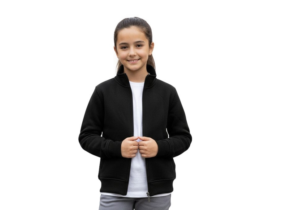 Premium Fleece Zip Up Jacket - Black  (4/5-16) 8.25 Per Piece BWU12