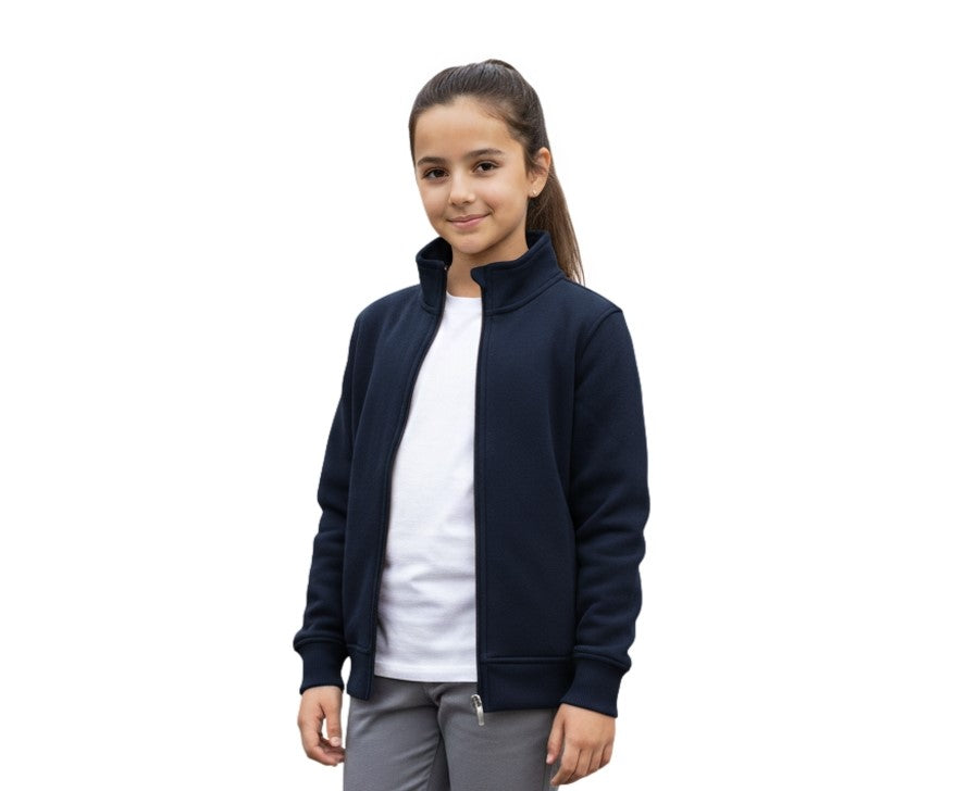 Fleece Zipper Jacket Navy - Unisex (4/5-16) 8.25 Per Piece BWU12
