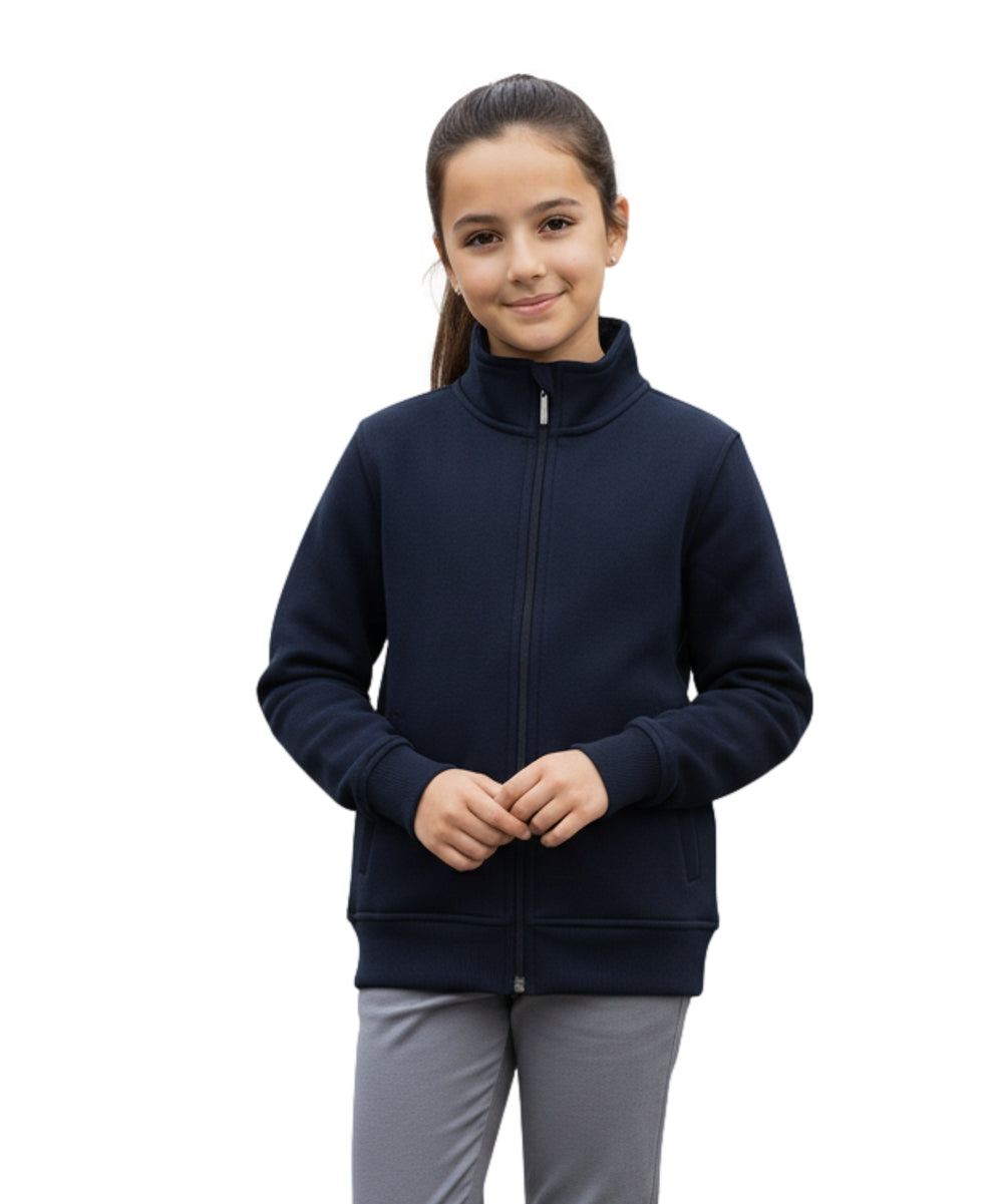 Fleece Zipper Jacket Navy - Unisex (4/5-16) 8.25 Per Piece BWU12