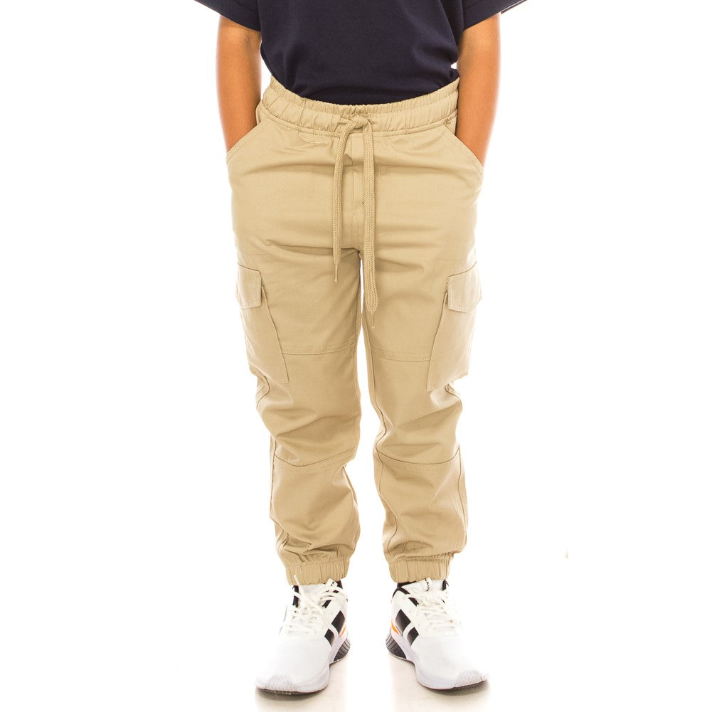 Boy's Uniform Cargo Jogger Pants Navy, Khaki, Black (4/5-16) $9.50 per piece CG04