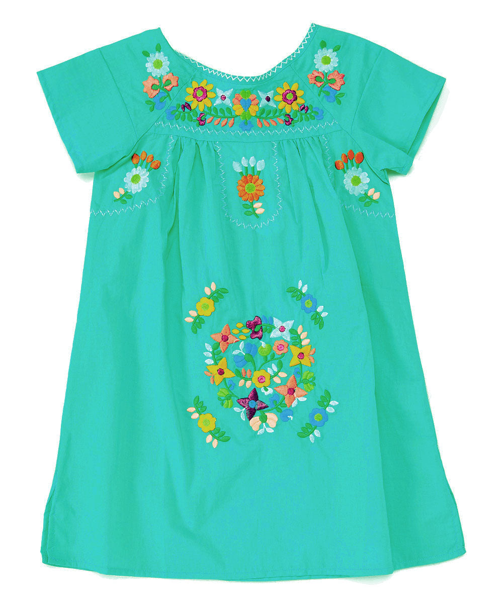 Traditional Mexican Girl Embroidered Dress 2-4, 5-8, 10-14.  $10 Per Piece. DR1948