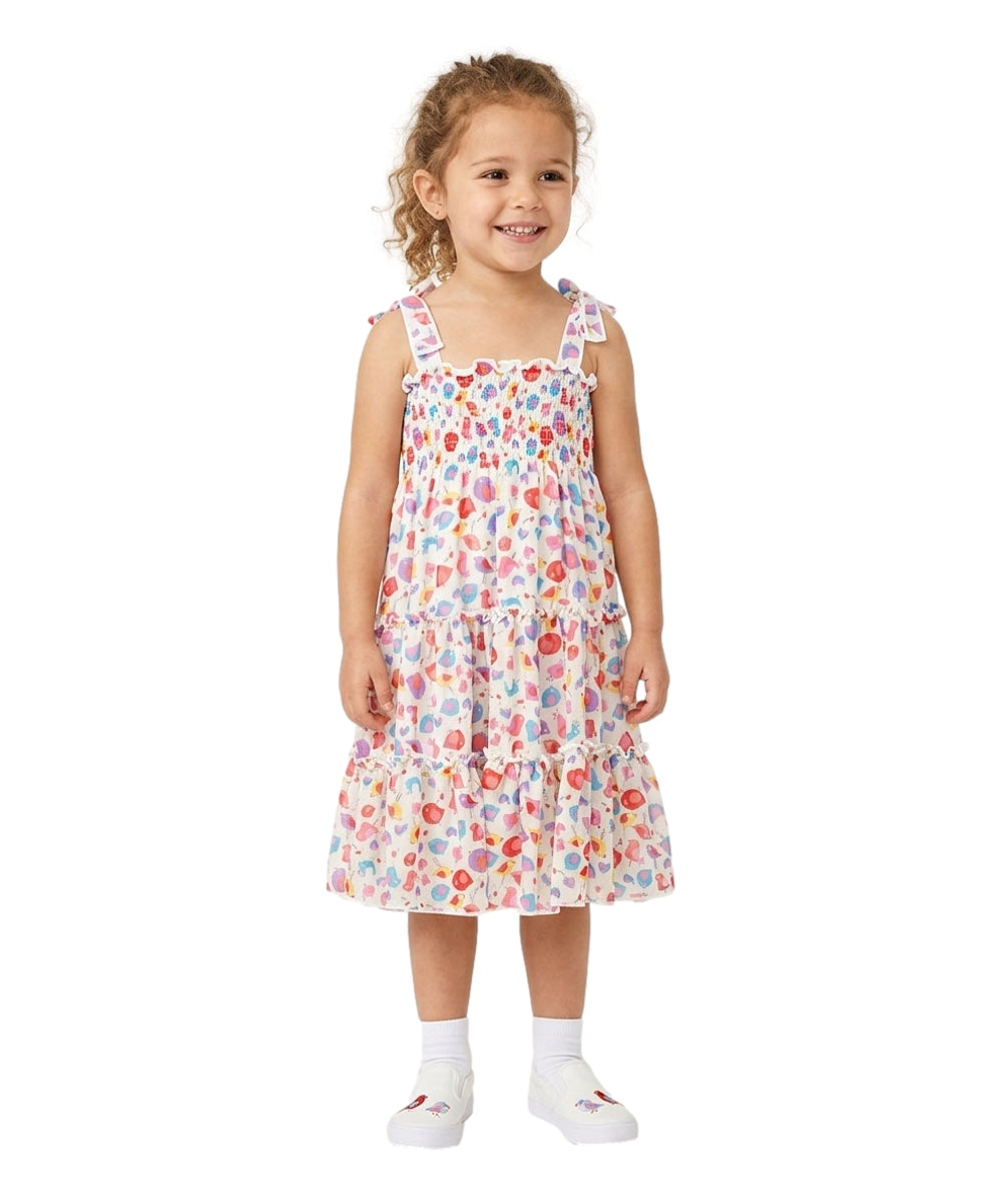 Girl Mix Colors Lined Chiffon Dress (2-4) $6.00 (5-8) $7.00 and (10-14) $7.50 Per Piece. DR1956