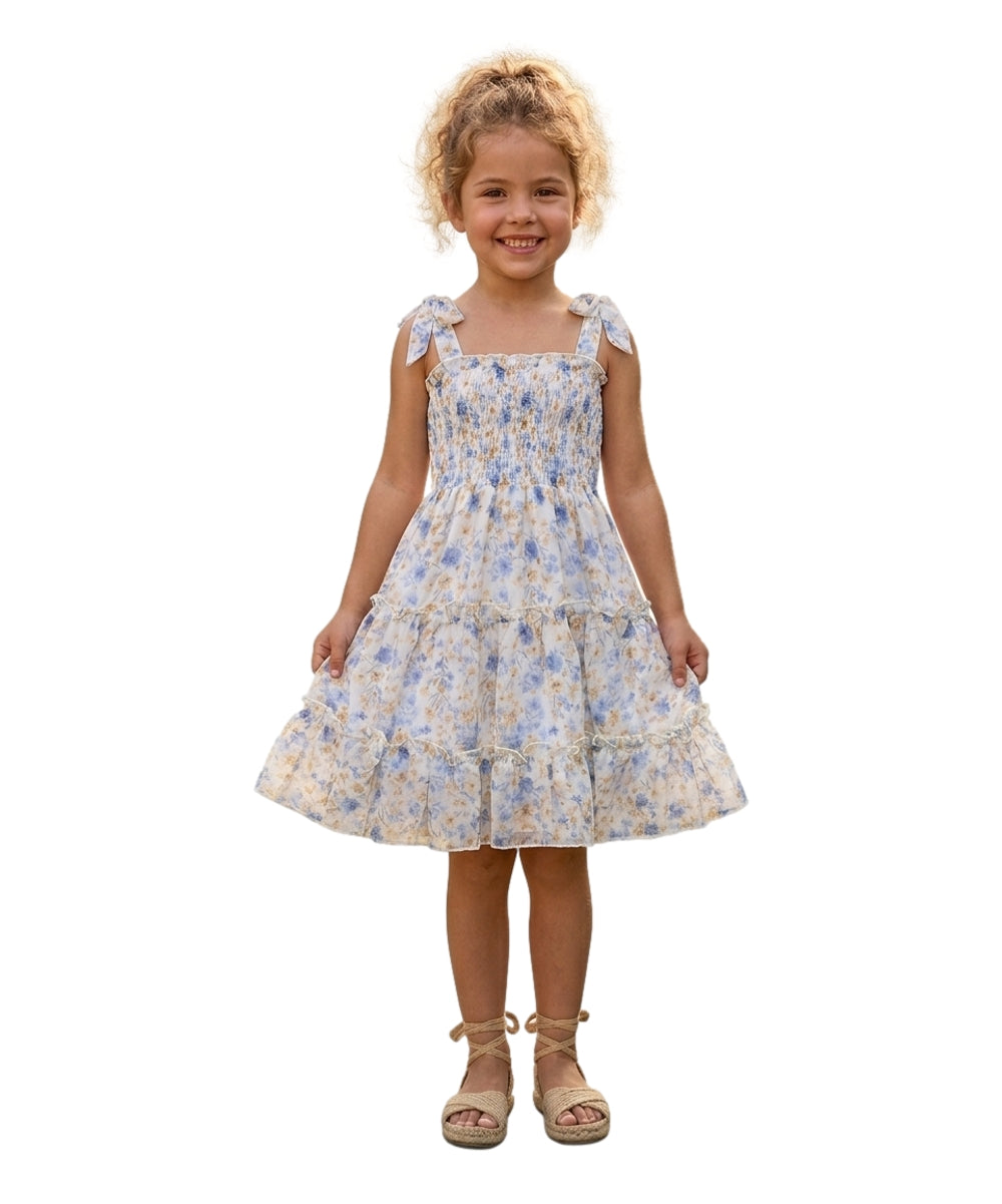 Girl Mix Colors Lined Chiffon Dress (2-4) $6.00 (5-8) $7.00 and (10-14) $7.50 Per Piece. DR1956