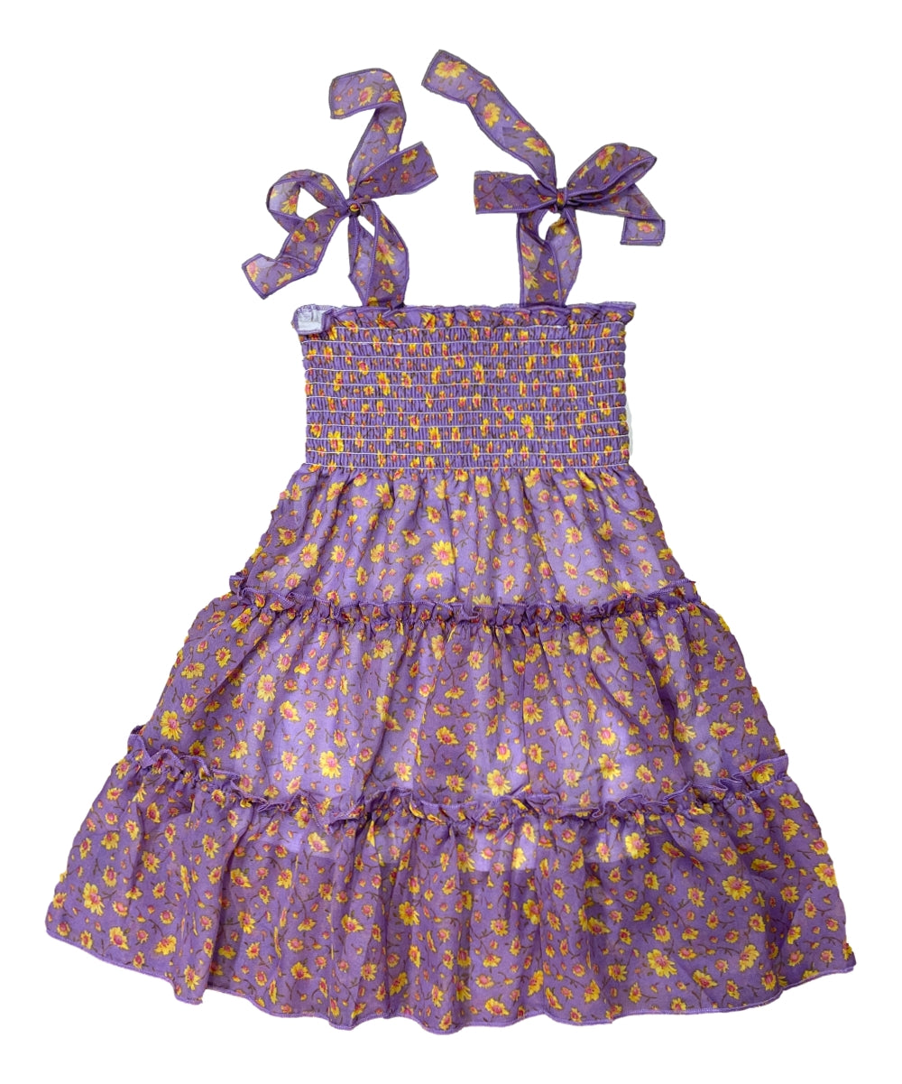 Girl Mix Colors Lined Chiffon Dress (2-4) $6.00 (5-8) $7.00 and (10-14) $7.50 Per Piece. DR1956