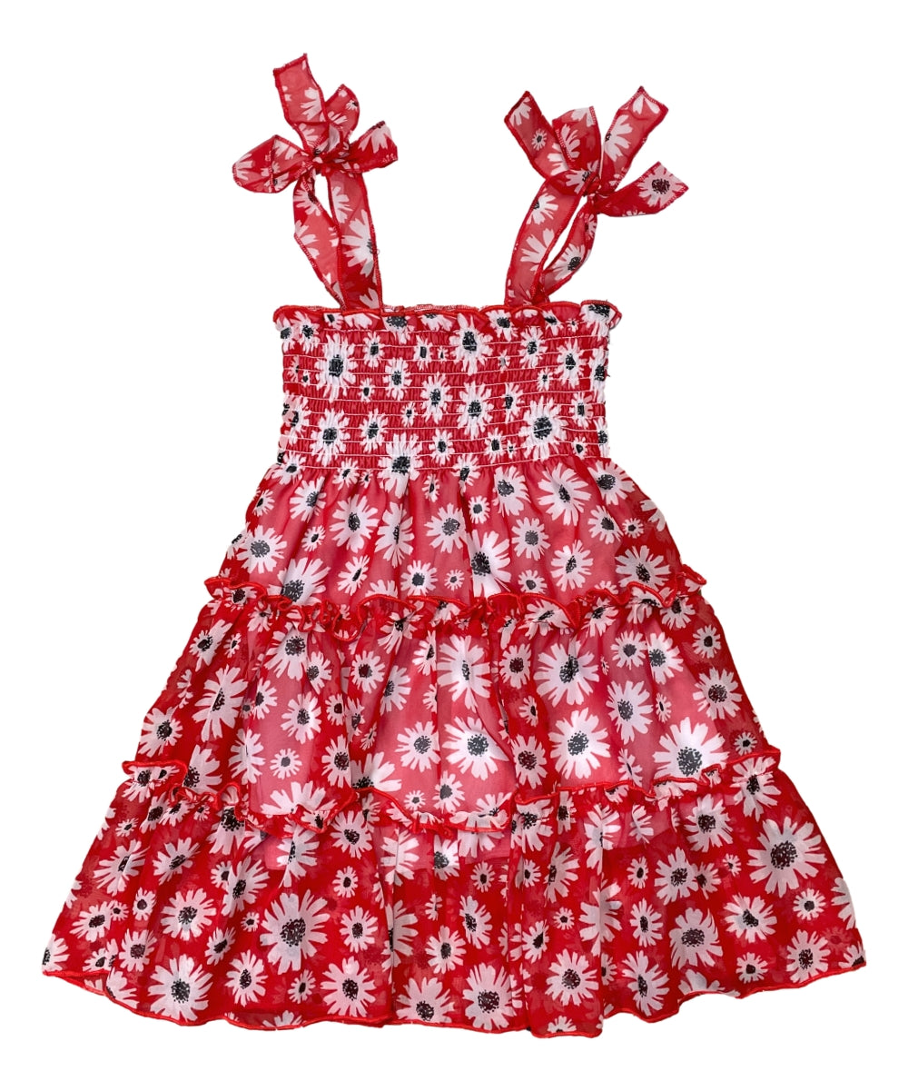 Girl Mix Colors Lined Chiffon Dress (2-4) $6.00 (5-8) $7.00 and (10-14) $7.50 Per Piece. DR1956