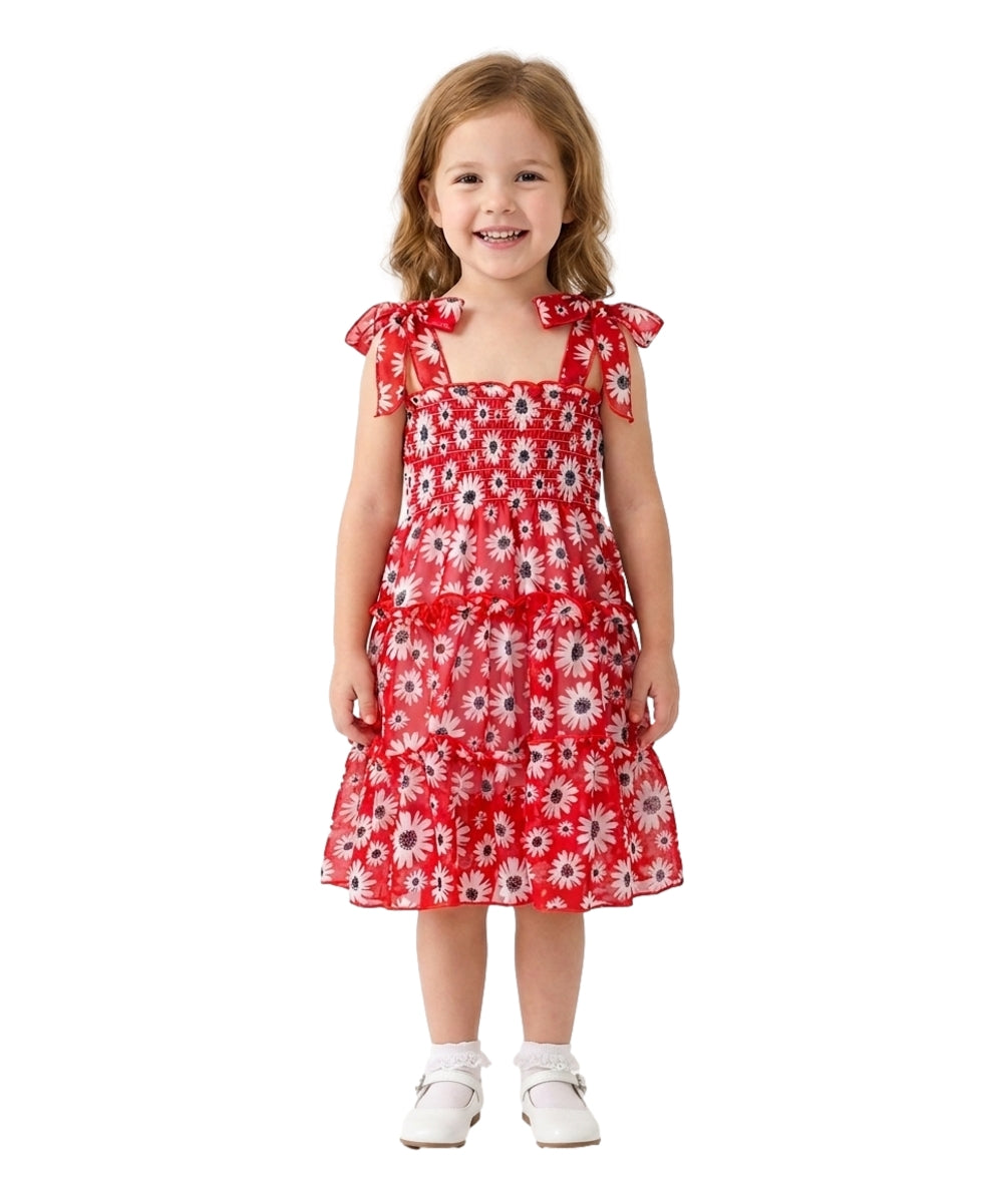 Girl Mix Colors Lined Chiffon Dress (2-4) $6.00 (5-8) $7.00 and (10-14) $7.50 Per Piece. DR1956