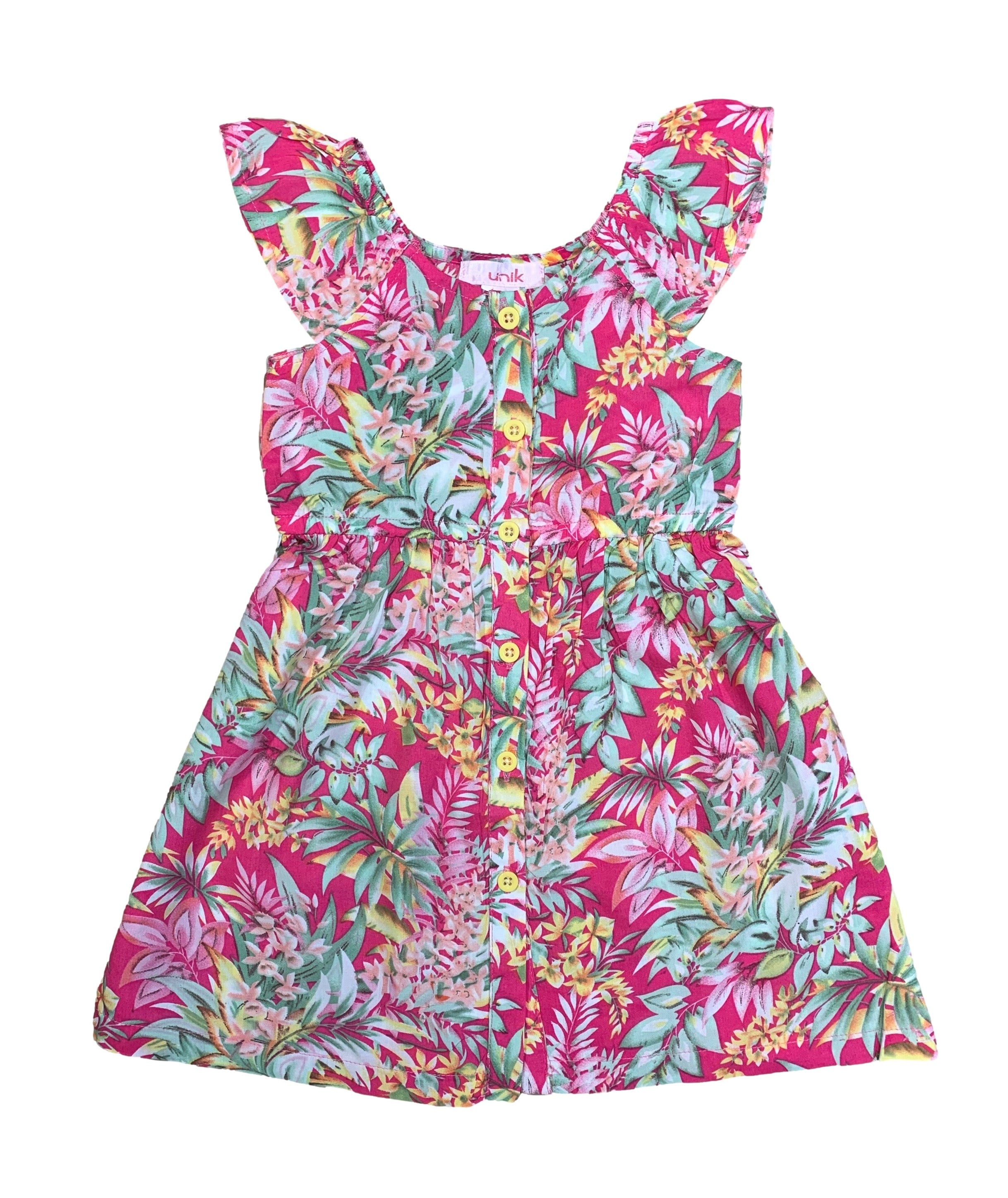 Tropical Rayon Floral Dress (2-4), (5-8) $6.00 Per Piece. DR2120