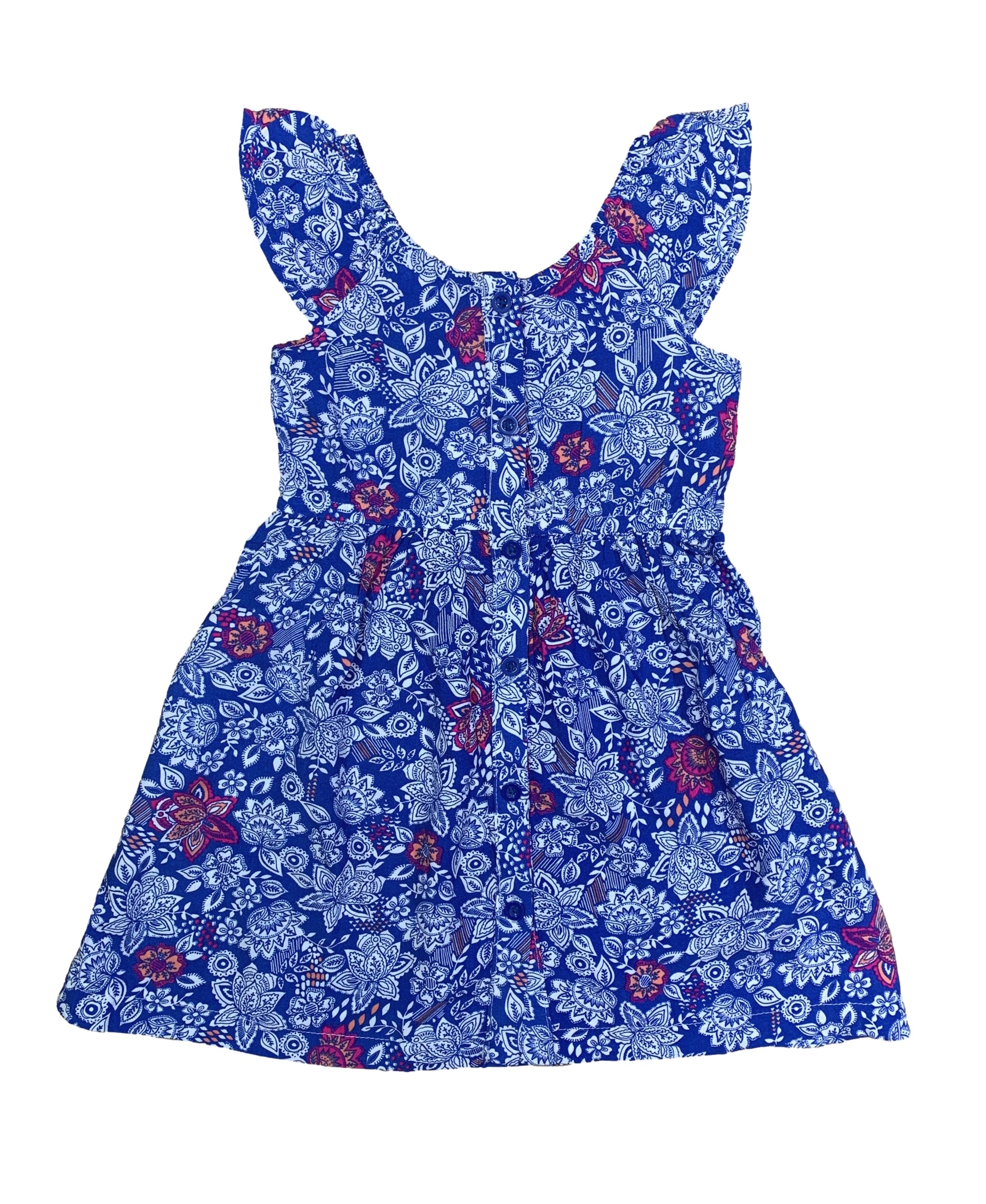 Tropical Rayon Floral Dress (2-4), (5-8) $6.00 Per Piece. DR2120