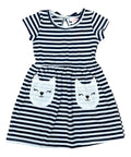 Stripe Kitty Cat Pocket Dress 2-4, 5-8, 10-14  $6 Per Piece. DR2236