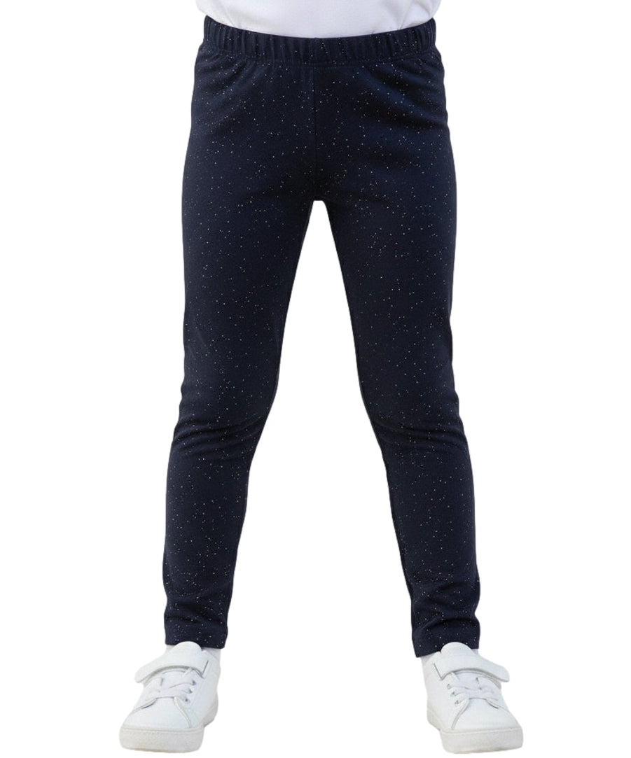 Cotton Girl Leggings - Black Glitter (2-12) $3.25 Per Piece GB700