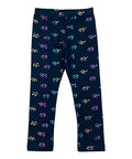 Cotton Girl Leggings - Black Hearts (2-12) $3.25 Per Piece GB700