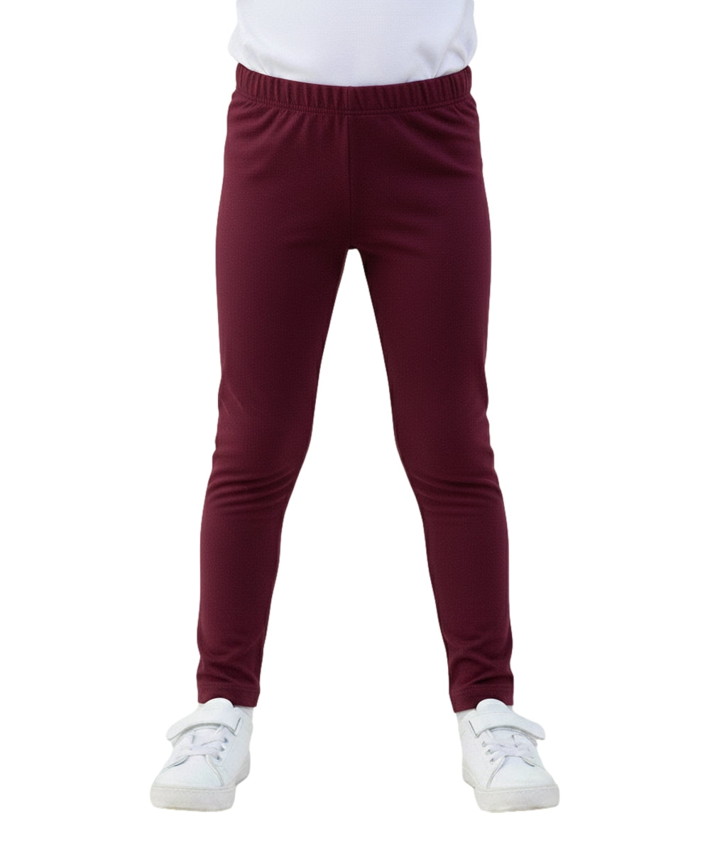 Girl Cotton Leggings - Burgundy ( 2-12) $3.25 Per piece GB700