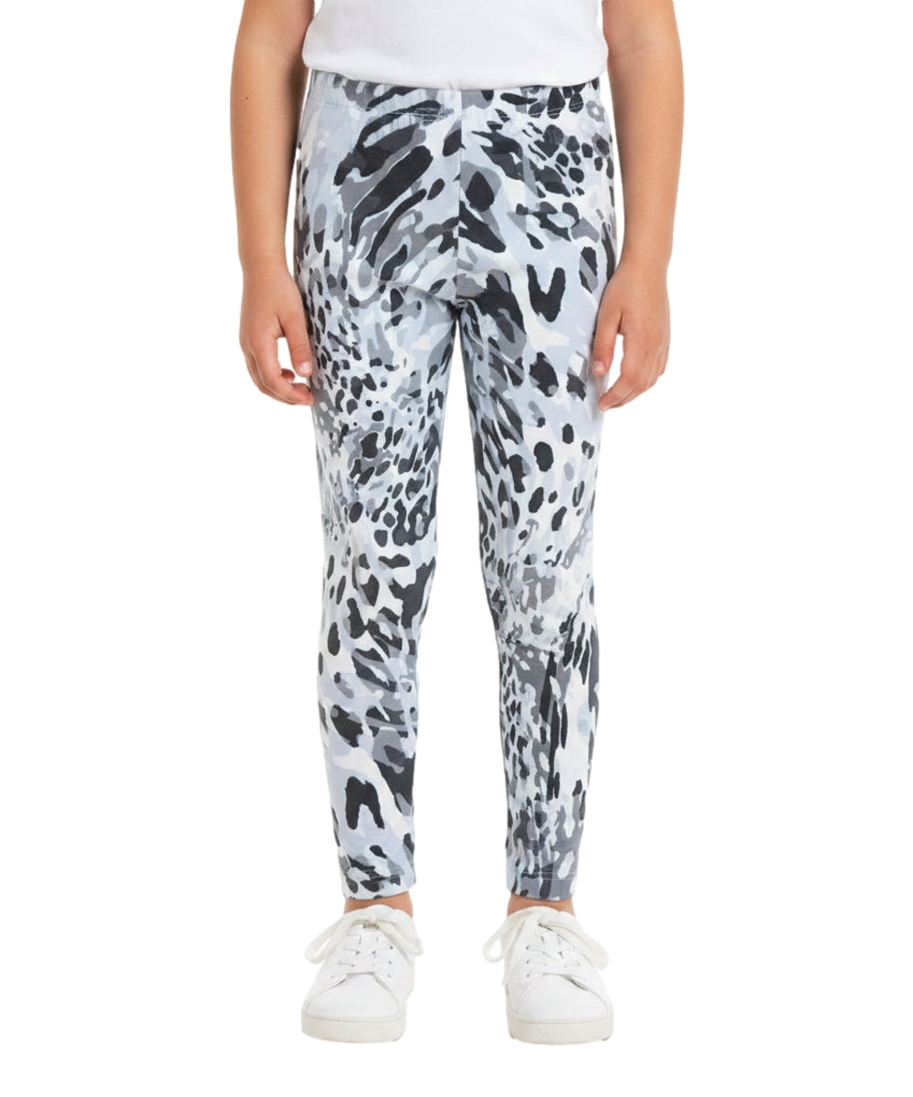 Girl Cotton Leggings- Grey Glitter (2-12) $2.50 Per piece Gb700