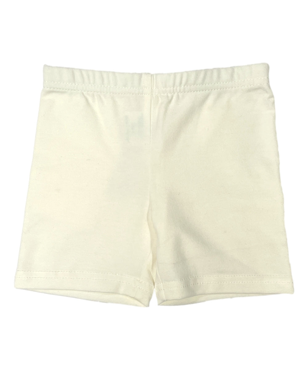 Girl Legging Biker shorts Cream  (2-12) $2.50 Per piece GB703L