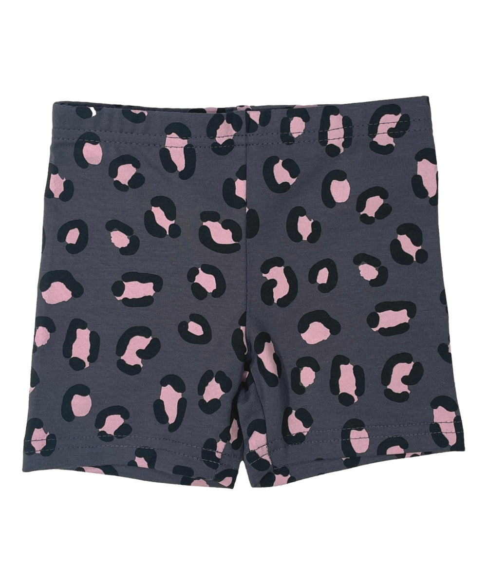 Girl Legging Biker shorts Pink Leopard  (2-12) $2.50 Per piece GB703L