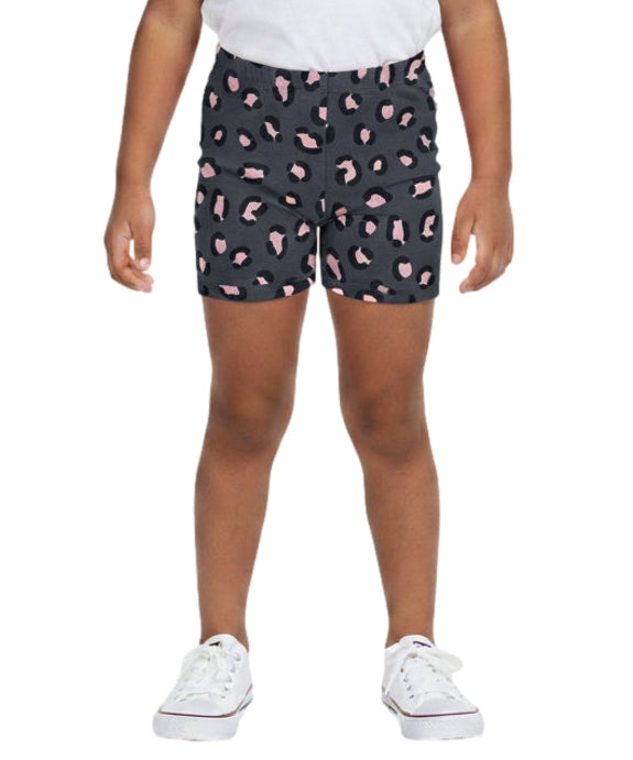 Girl Legging Biker shorts Pink Leopard  (2-12) $2.50 Per piece GB703L