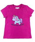 Unik Girl Sparkle Like a Unicorn Cotton Top Size 2-12 ( pack of 6)  $3.50 per piece. GB740