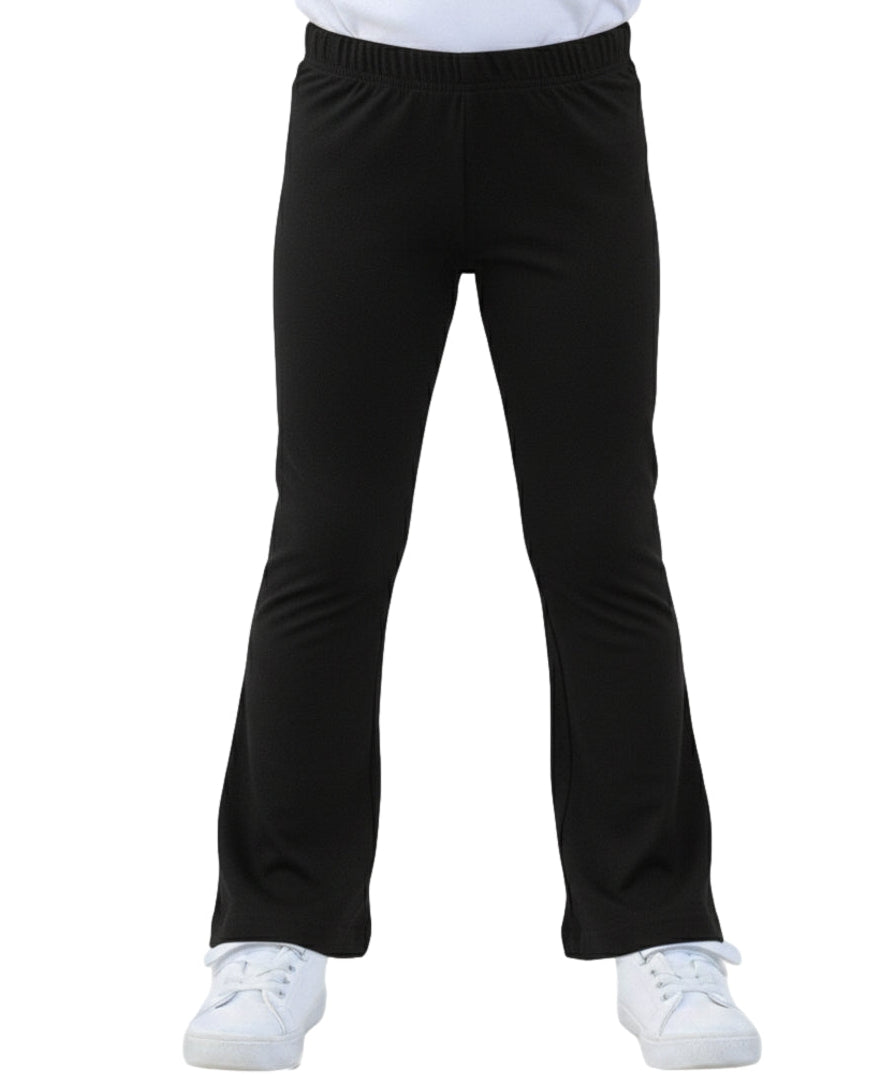 Girl Flare Cotton Leggings - Black  (2-12) $4.00-$4.25 Per piece GB800