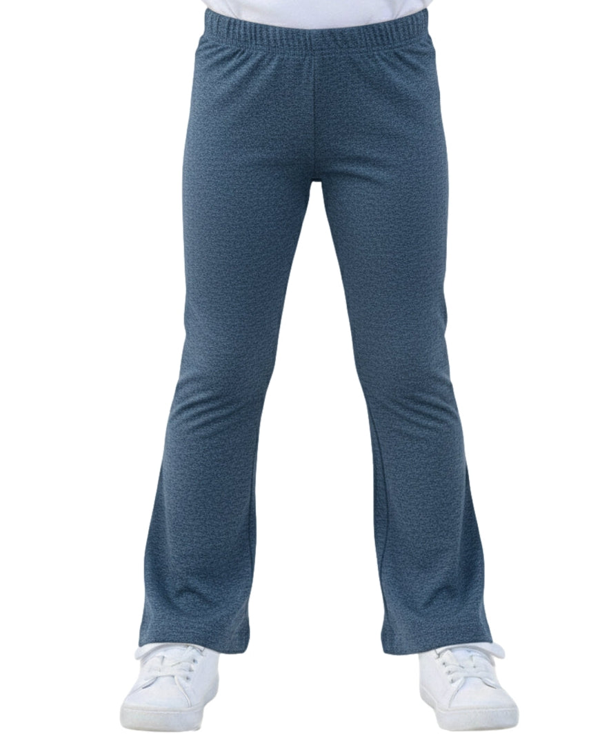 Girl Flare Cotton Leggings - D.Grey  (2-12) $4.00 Per piece GB800