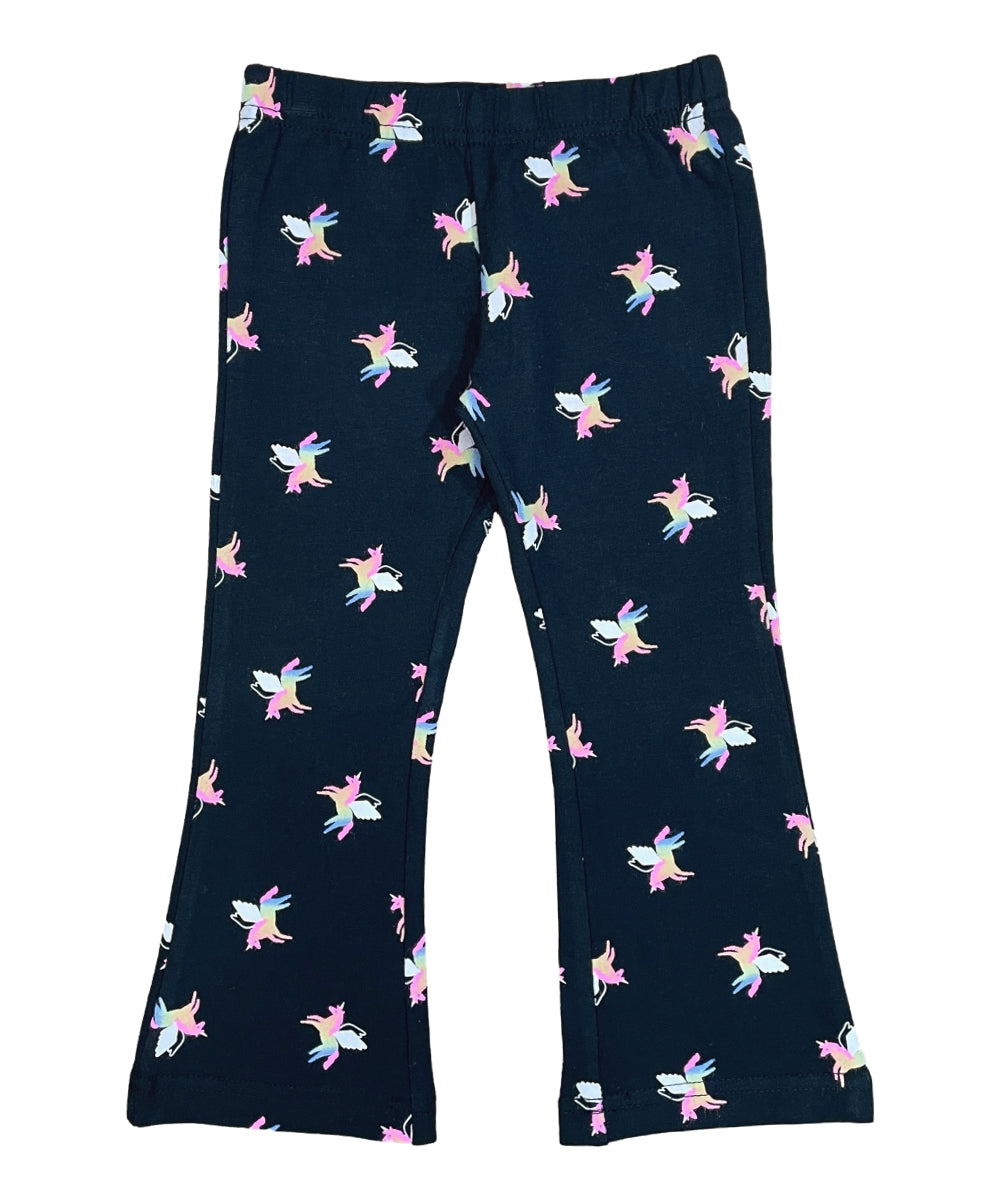 Girl Flare Cotton Leggings - Pegasus  (2-12) $4.00 Per piece GB800