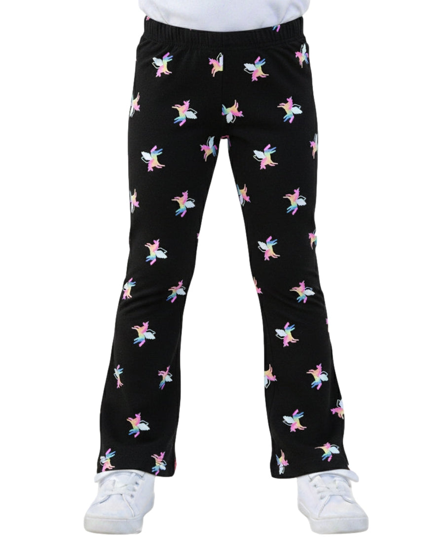 Girl Flare Cotton Leggings - Pegasus  (2-12) $4.00 Per piece GB800
