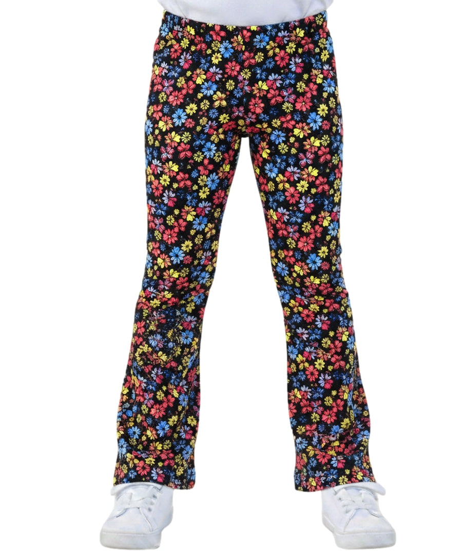 Girl Flare Cotton Leggings - Spring Bloom  (2-12) $4.00 Per piece GB800
