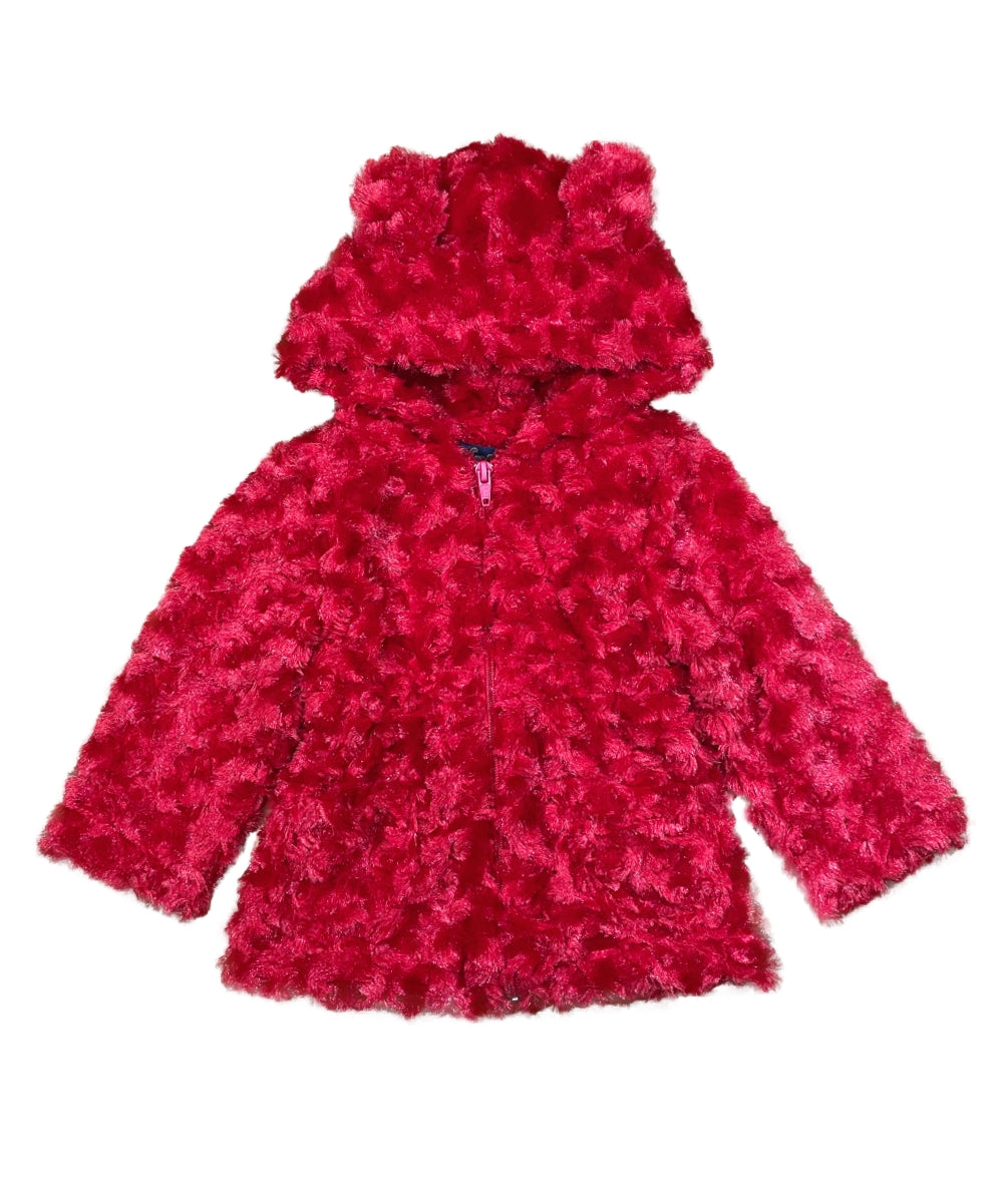 Girls Faux Fur Coat with Ear Hoodie - Lilac (12m-24m) $9.00 (2-4) $10.00 (S-XL) $11.00 Per Piece. GJ22114