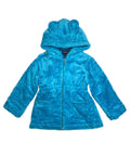 Girls Faux Fur Coat with Ear Hoodie - Teal (12m-24m) $9.00 (2-4) $10.00 (S-XL) $11.00 Per Piece. GJ22114