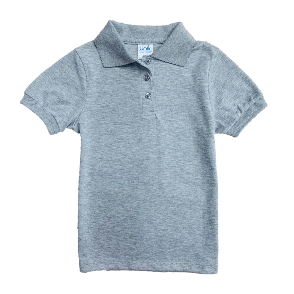 Girl's Uniform Polo Shirt (6 Pack) L. Grey $5.50-$5.75 Per Piece GSU01