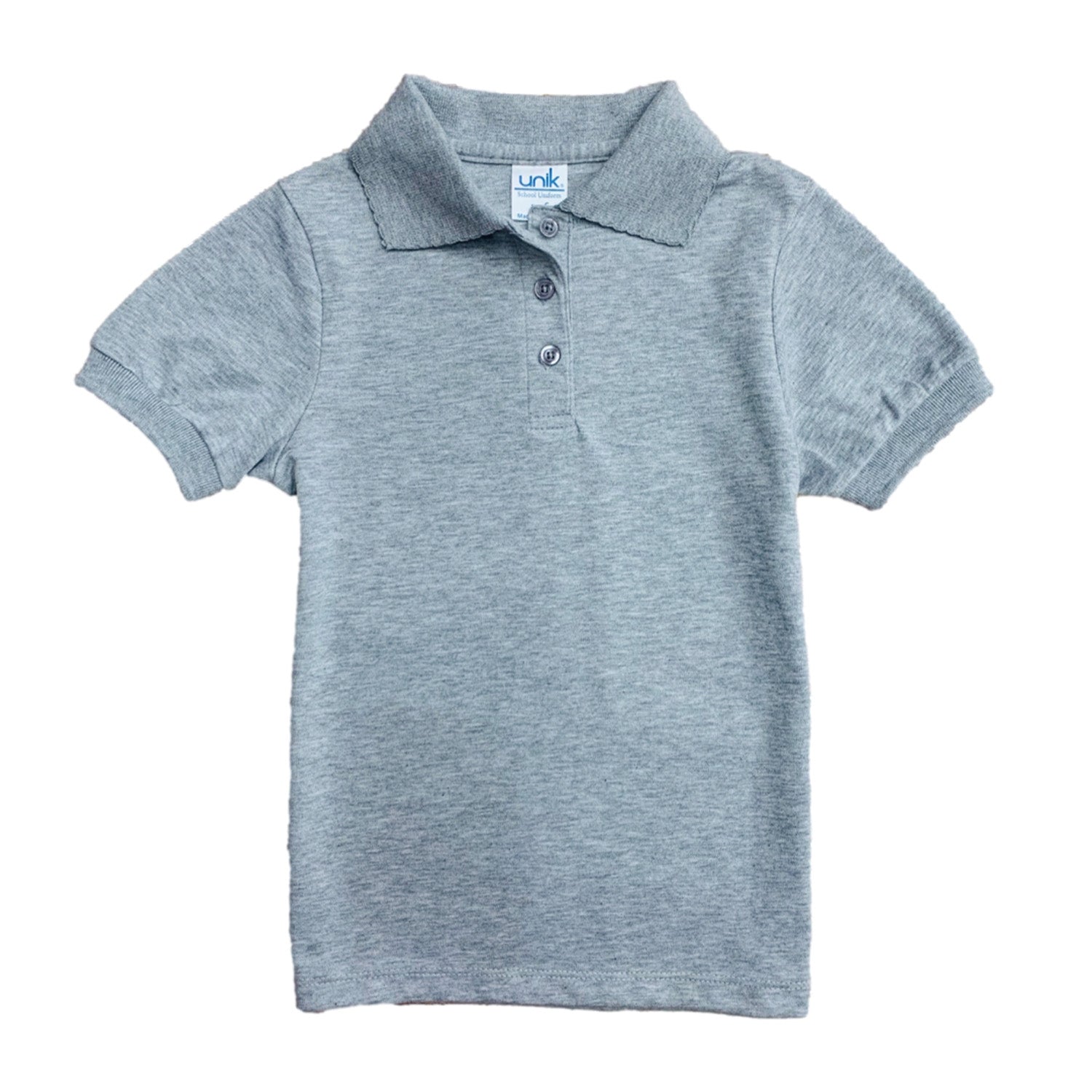 Girl's Uniform Polo Shirt 6 Pack L. Grey $5.5-$5.75 Per Piece. GSU01