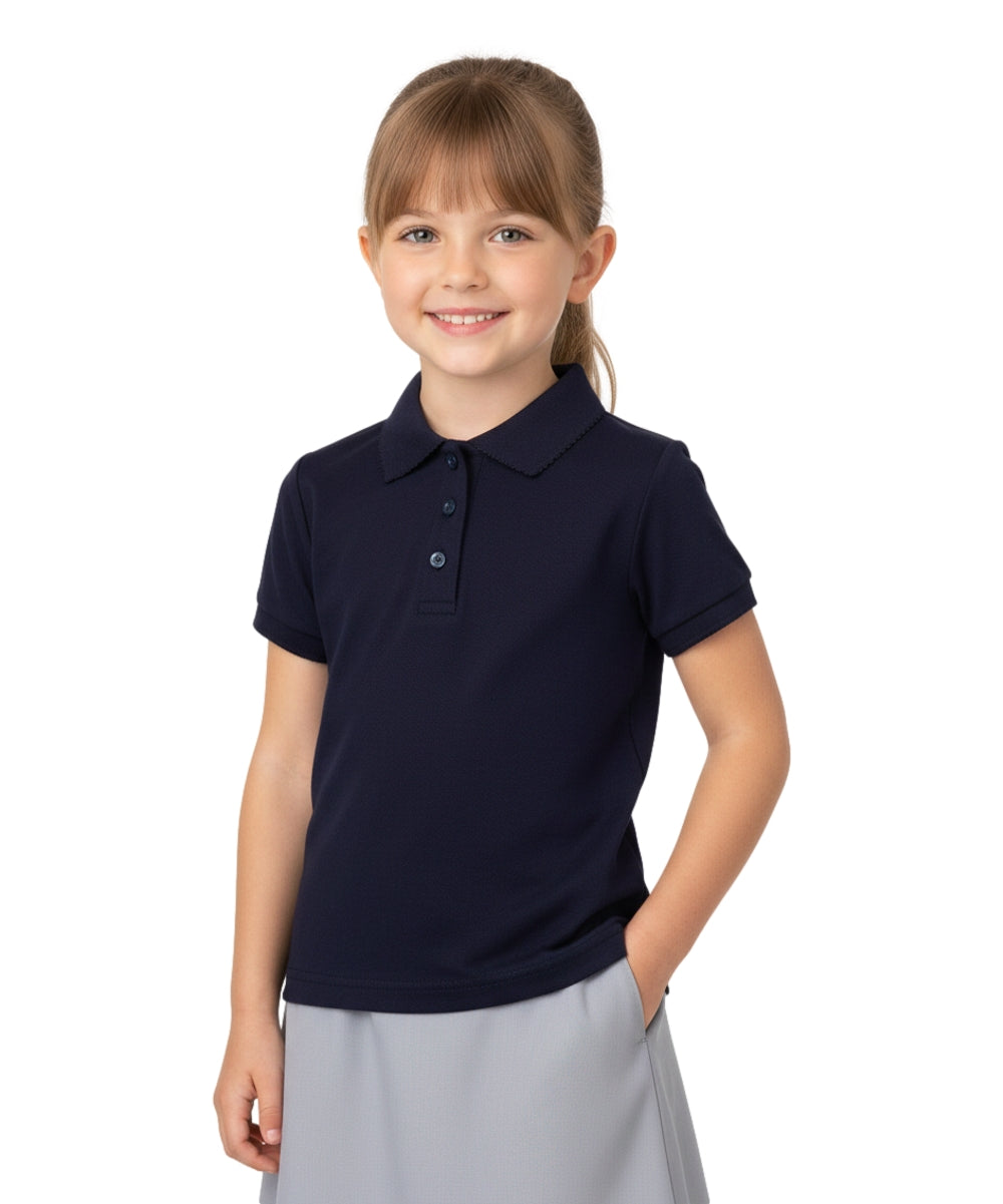 Girl's Uniform Polo Shirt 6 Pack Navy $5.5-$5.75 Per Piece