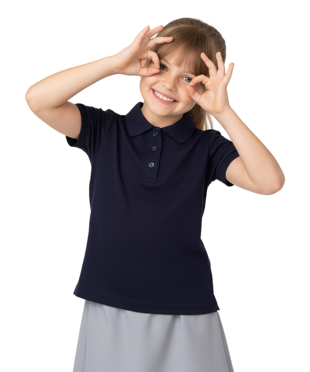 Girl's Uniform Polo Shirt 6 Pack Navy $5.5-$5.75 Per Piece