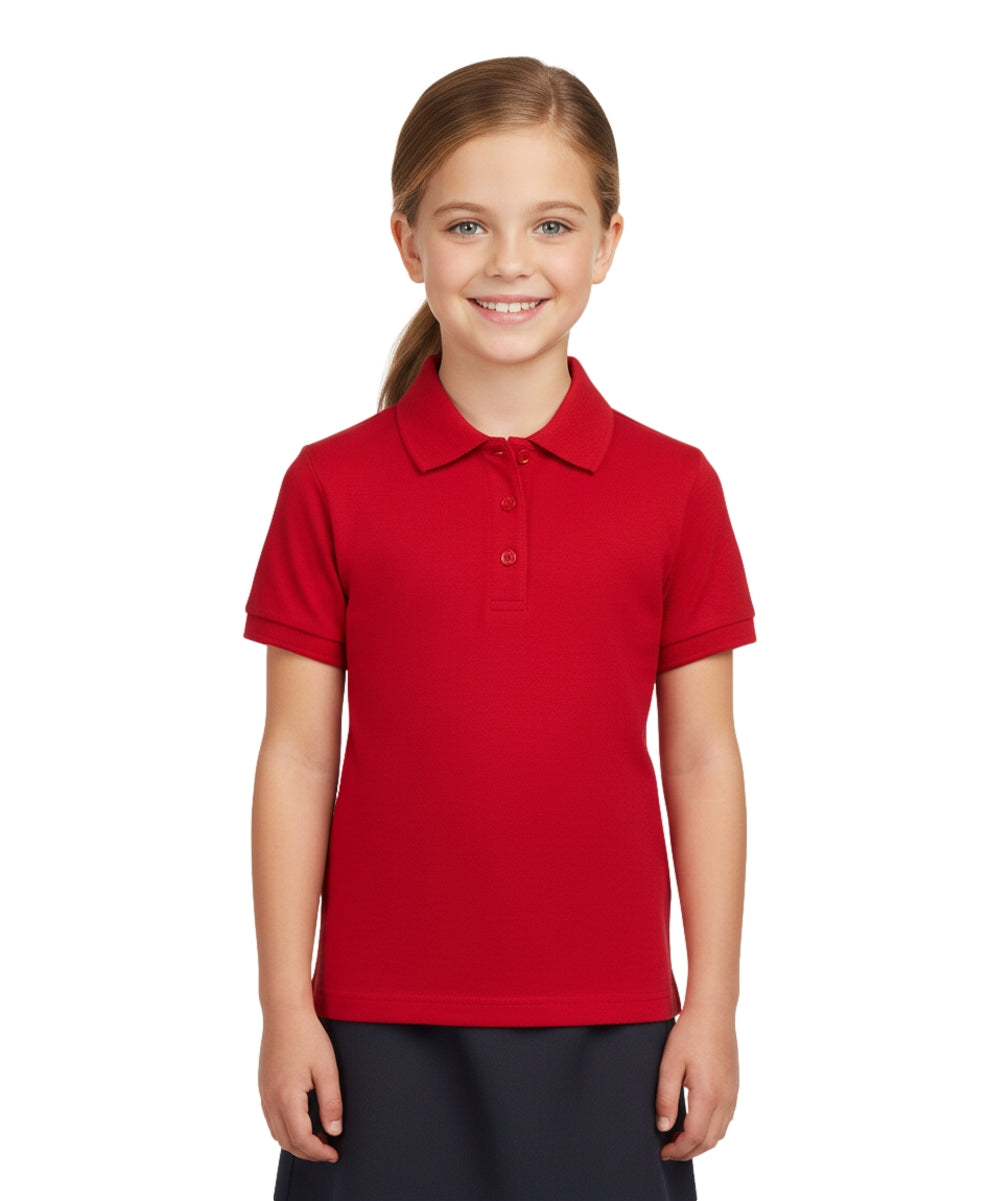 Girl's Uniform Polo Shirt 6 Pack Red $5.5-$5.75 Per Piece