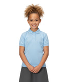 Girl's Uniform Polo Shirt 6 Pack Sky Blue $5.5-$5.75 Per Piece