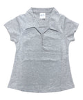 Girl's Uniform Triple Button Shirt (6 Pack) L. Grey $5.50-$5.75 Per Piece GSU02