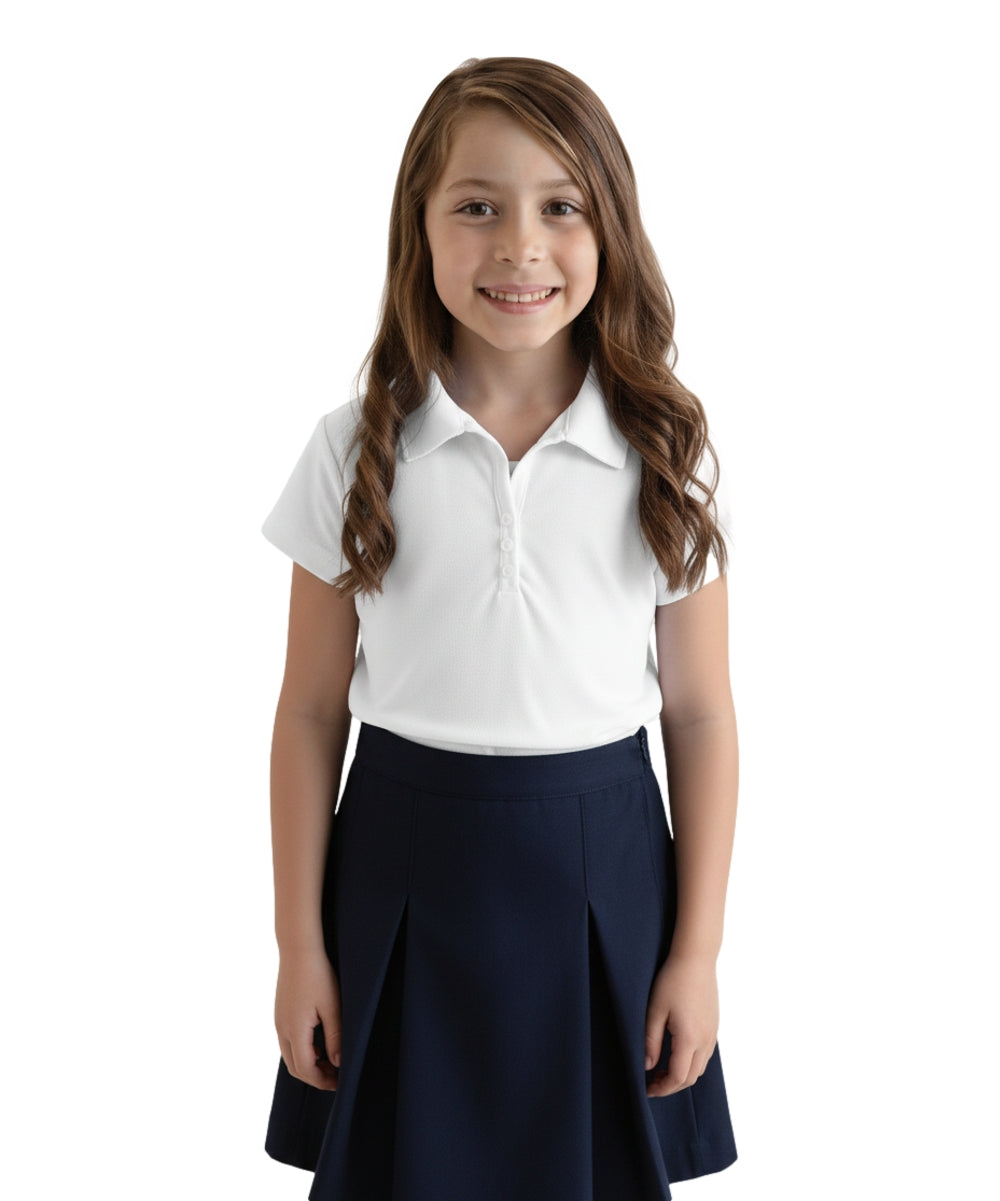 Girl's Uniform Triple Button White $5.5-$5.75 Per Piece