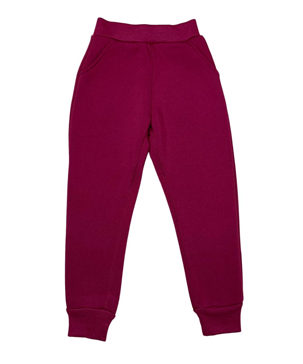 Fleece Joggers Burgundy (2/3-16) $6.00 per piece-Unisex GUF21