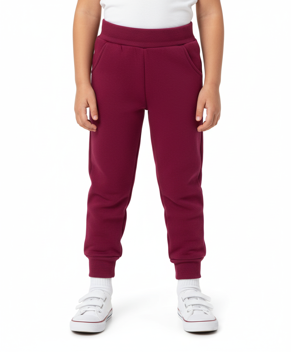 Fleece Joggers Burgundy (2/3-16) $6.00 per piece-Unisex GUF21