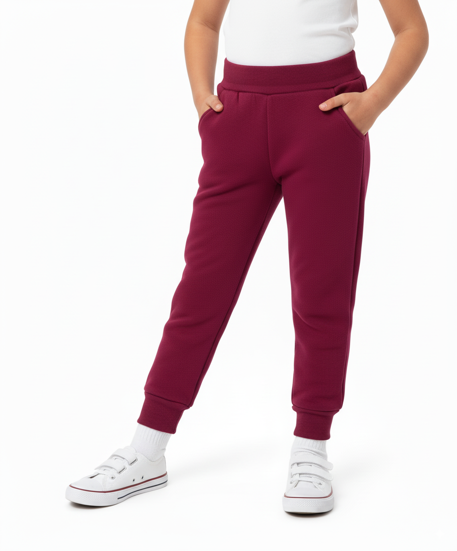 Fleece Joggers Burgundy (2/3-16) $6.00 per piece-Unisex GUF21